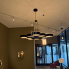 Modern 10-Light Round Alabaster Cluster Chandelier for Low-ceiling - D44"*H42"(D111.76cm*H106.68cm)Warm LightBlushlighting