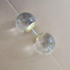 Modern 2/3 Ring Glass Ball Chandelier for Low-ceiling - 2 Rings/D39.25"*H32.5"BrassDimmable Warm LightBlushlighting