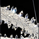 Modern 3 - Ring Halo Crystal Chandelier for Living Room/Bedroom - 1 Ring/D19.7"*H118.1"Warm LightBlushlighting