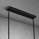 Modern 72" Rectangle K9 Crystal Chandelier for Dining Room - 72inBlackBlushlighting