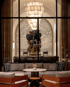 Modern Acrylic Tile Chandelier for High-ceiling - 6 Tier/D47.2"*H37.4"Blushlighting