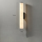 Modern Alabaster Bathroom Sconce - SmallBlackBlushlighting