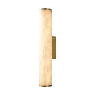 Modern Alabaster Bathroom Sconce - SmallBlackBlushlighting