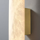 Modern Alabaster Bathroom Sconce - SmallBrassBlushlighting