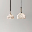 Aubry Modern Alabaster Bedside Pendant Light, Bedroom Pendant Lamp Chandelier Kevin Studio Inc Large  