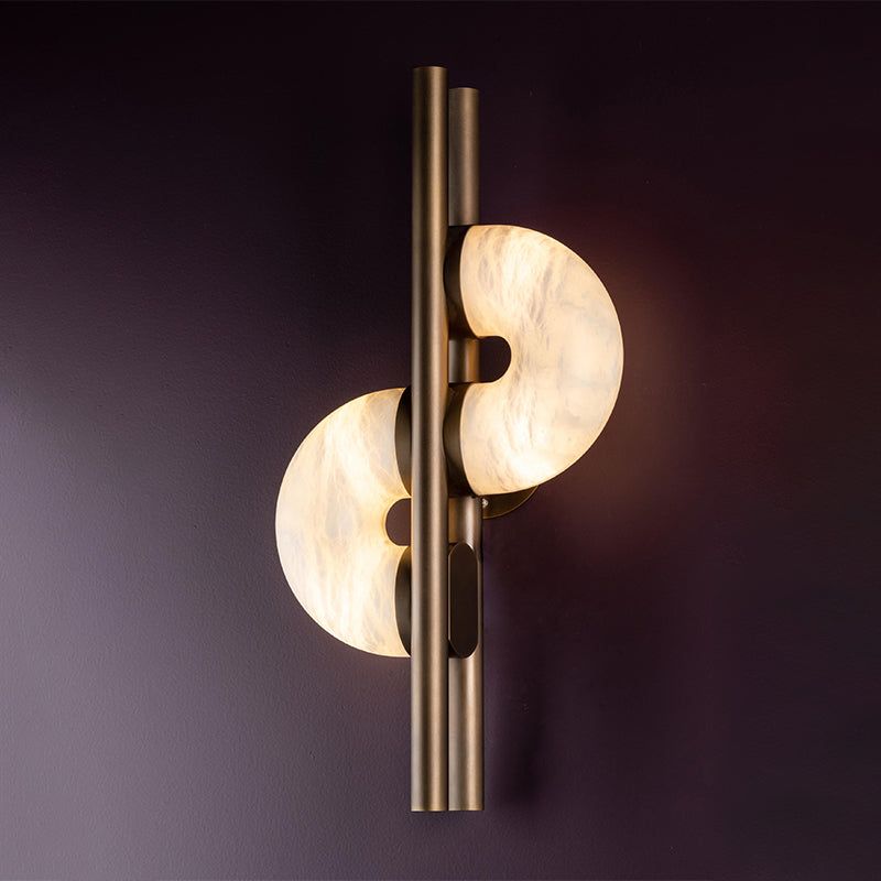 Modern Alabaster Global Wall Sconce-Blushlighting