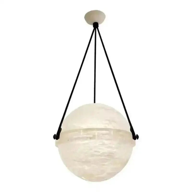 Modern Alabaster Globe Pendant Light - 20"DBlushlighting