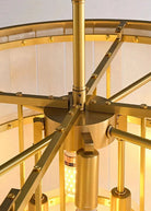 Modern Alabaster Tiered Chandelier - Copper+WhiteDia 100cm x H 77cm / D 39.4 x H 30.3Blushlighting
