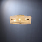 Modern Antique Brass Textured Glass Ceiling Light - D41cm * H21cm / D16.1" * H8.3"CopperBlushlighting