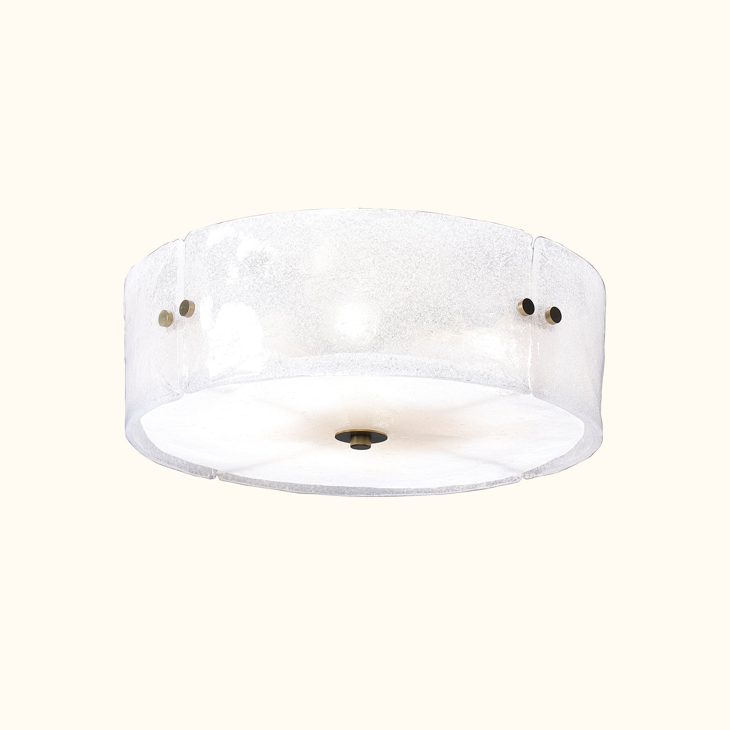 Modern Antique Brass Textured Glass Ceiling Light - D41cm * H21cm / D16.1" * H8.3"CopperBlushlighting