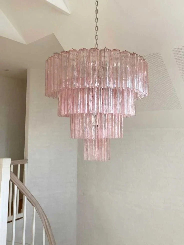 Modern Art Design 3/4/5/7 - Tier Hand - blown Glass Tiered Chandelier - Blushlighting