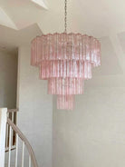 Modern Art Design 3/4/5/7 - Tier Hand - blown Glass Tiered Chandelier - Blushlighting