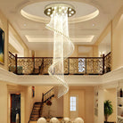 Modern Art Design Crystal Spiral Raindrop Chandelier - Blushlighting