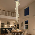 Modern Art Design Crystal Spiral Raindrop Chandelier - Blushlighting