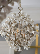 Modern Art Design Lily Ceramic Flower Chandelier for Low-ceiling-Blushlighting-Blushlighting