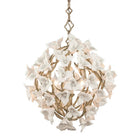 Modern Art Design Lily Ceramic Flower Chandelier for Low-ceiling-Blushlighting-4 Lights/D18.5"*H20"-Warm Light-Blushlighting