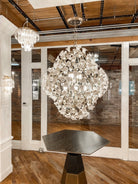 Modern Art Design Lily Ceramic Flower Chandelier for Low-ceiling-Blushlighting-Blushlighting