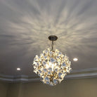 Modern Art Design Lily Ceramic Flower Chandelier for Low-ceiling-Blushlighting-Blushlighting