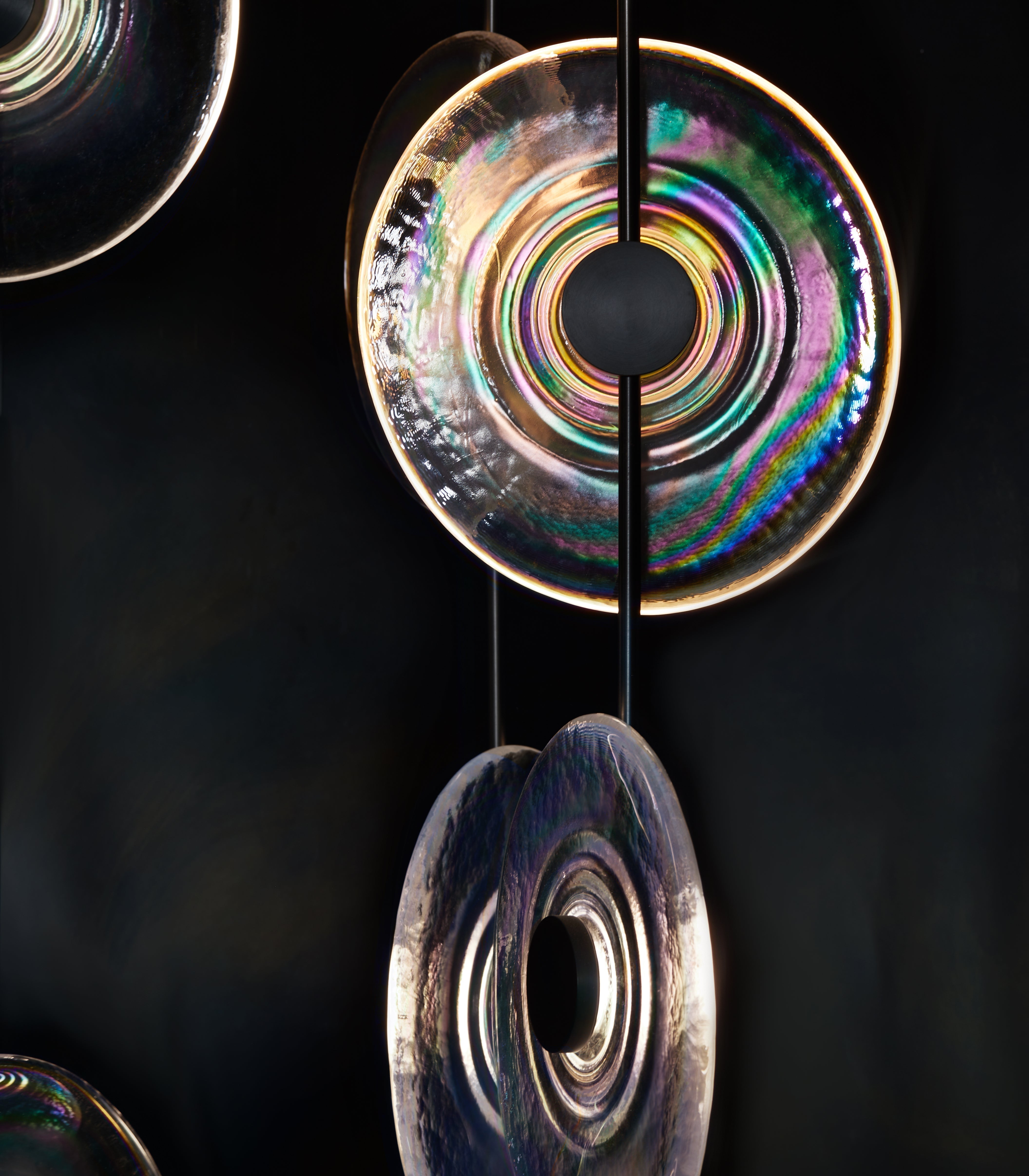 Modern Art Design Radiant Glass Chandelier - Single Pendant/3 Pieces/D12.5"*H48"BrassBlushlighting