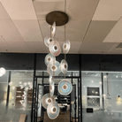 Modern Art Design Radiant Glass Chandelier - Single Pendant/3 Pieces/D12.5"*H48"BrassBlushlighting