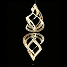 Modern Artistic Double Spiral Acrylic Chandelier for High Ceilings/Staircase/Foyer - D39.37"*H110.24"(D100cm*H280cm)/65kgWarm LightBlushlighting