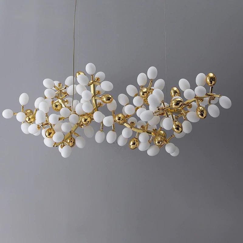 Modern Artistic Linear Grape Chandelier - 39.4" LBlushlighting