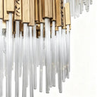 Modern Artistic Luxury Multi-layers Glam Glass Chandelier for High-Ceiling/Staircase/Foyer - 4 Layers/D40"*H95"BlackWarm LightBlushlighting