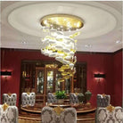 Modern Artistic Unique Golden Dragon Egg Pendant Ceiling Light Fixture for Staircase/ Sales Center/ Hotel - Blushlighting