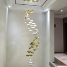 Modern Artistic Unique Golden Dragon Egg Pendant Ceiling Light Fixture for Staircase/ Sales Center/ Hotel - Blushlighting