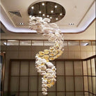 Modern Artistic Unique Golden Dragon Egg Pendant Ceiling Light Fixture for Staircase/ Sales Center/ Hotel - Blushlighting