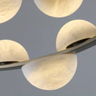 Modern Belt Alabaster Drops LED Chandelier - D74"*H47.2"/ Dia 188cm*H 120cmWarm LightBlushlighting