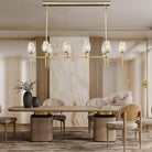 Modern Black Crystal Chandelier 6 Lights 42in Round K9 Tulip Pendant - Black - 42in - 6LightsBlushlighting