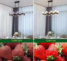 Modern Black Linear Dining Room Chandelier 12/16 Lights - 16 LightWarm White 3000KBlushlighting