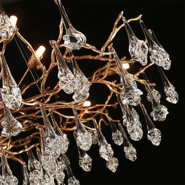 Modern Branch Chandelier Drop Flower D 31.5"-Blushlighting-Blushlighting