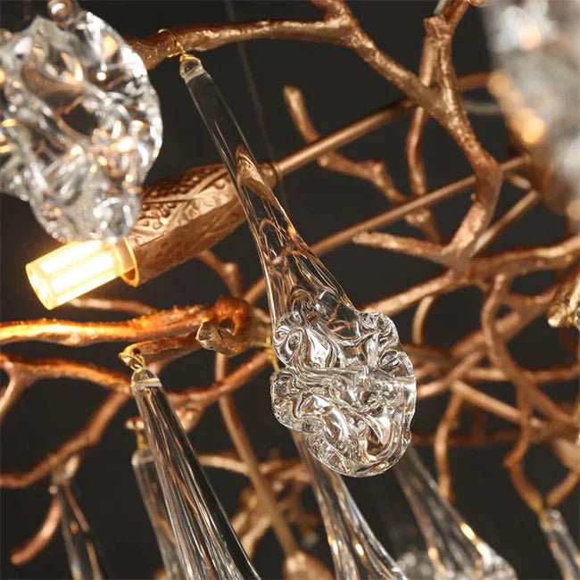 Modern Branch Chandelier Drop Flower D 39.3" - Blushlighting