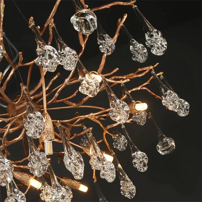 Modern Branch Chandelier Drop Flower D 39.3" - Blushlighting