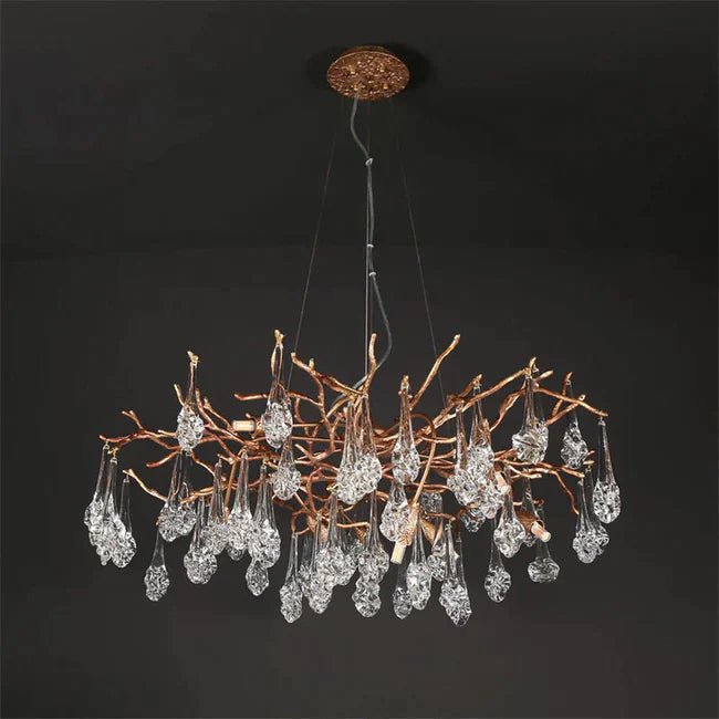 Modern Branch Chandelier Drop Flower D 39.3" - Blushlighting