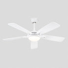 Modern Ceiling Fans with Lights 6 Speeds Reversible Dual Finish Wooden Blades 52" - Blushlighting