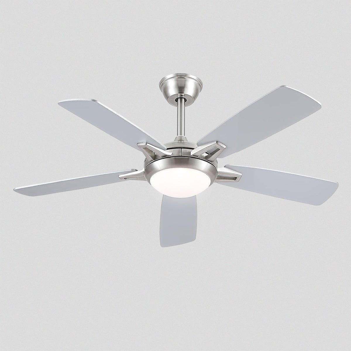 Modern Ceiling Fans with Lights 6 Speeds Reversible Dual Finish Wooden Blades 52" - Blushlighting