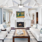 Modern Ceiling Fans with Lights 6 Speeds Reversible Dual Finish Wooden Blades 52" - Blushlighting