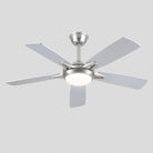 Modern Ceiling Fans with Lights 6 Speeds Reversible Dual Finish Wooden Blades 52" - Blushlighting