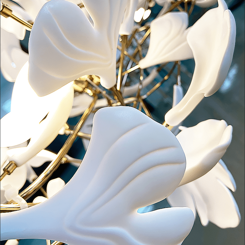 Modern Ceramic Ginkgo Chandelier - 47.24" LBlushlighting