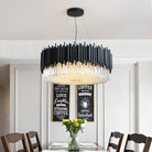 Modern Classic Black Crystal Round Chandelier 24"/ 32"/40" - W24" X H16"Blushlighting