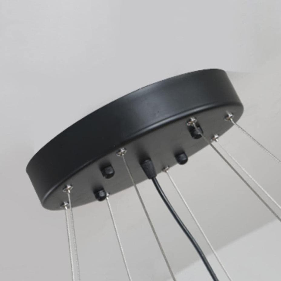 Modern Classic Black Crystal Round Chandelier 24"/ 32"/40" - W40" X H16"Blushlighting