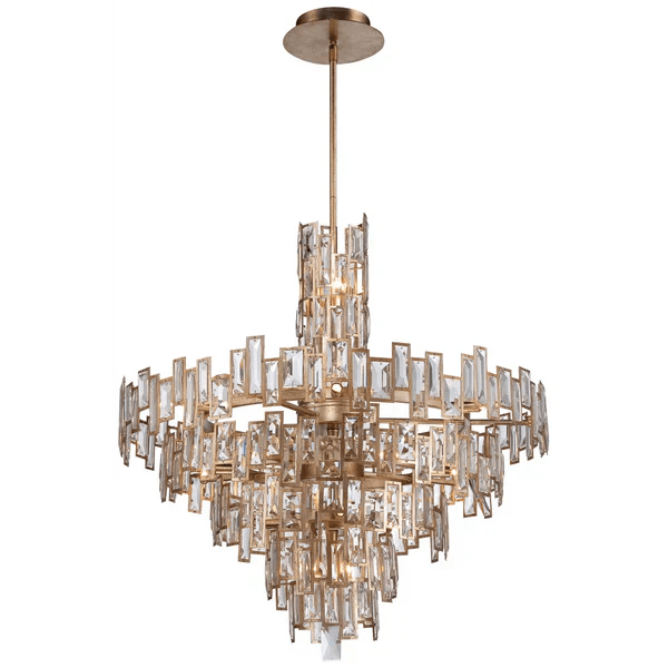 Modern Creative Art Design Multi - Tier Gyroscopic Crystal Chandelier - D30.75"*H36.5"Blushlighting