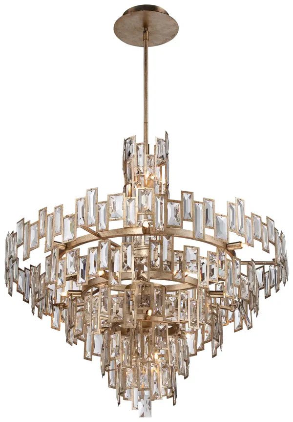 Modern Creative Art Design Multi - Tier Gyroscopic Crystal Chandelier - D30.75"*H36.5"Blushlighting