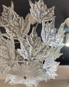 Modern Creative Clear Crystal Maple Leaf Chandelier for Living Room/Bedroom - 3 Tiers/D33.07''*H37.7''(D84cm*H96cm)Warm LightBlushlighting