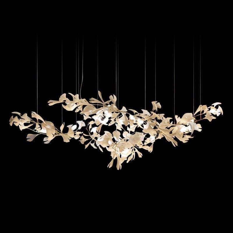 Modern Creative Ginkgo Linear Chandelier - 78.7" LBlushlighting