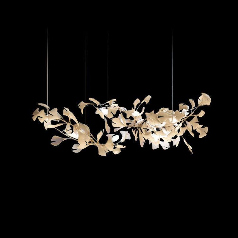 Modern Creative Ginkgo Linear Chandelier - 59" LBlushlighting