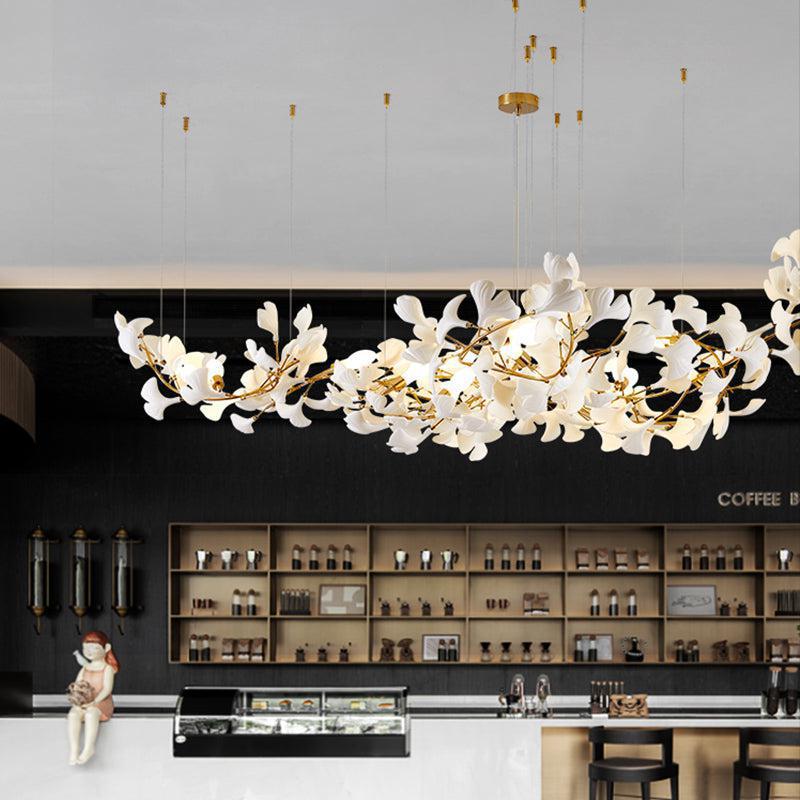 Modern Creative Ginkgo Linear Chandelier - 130.7" LBlushlighting
